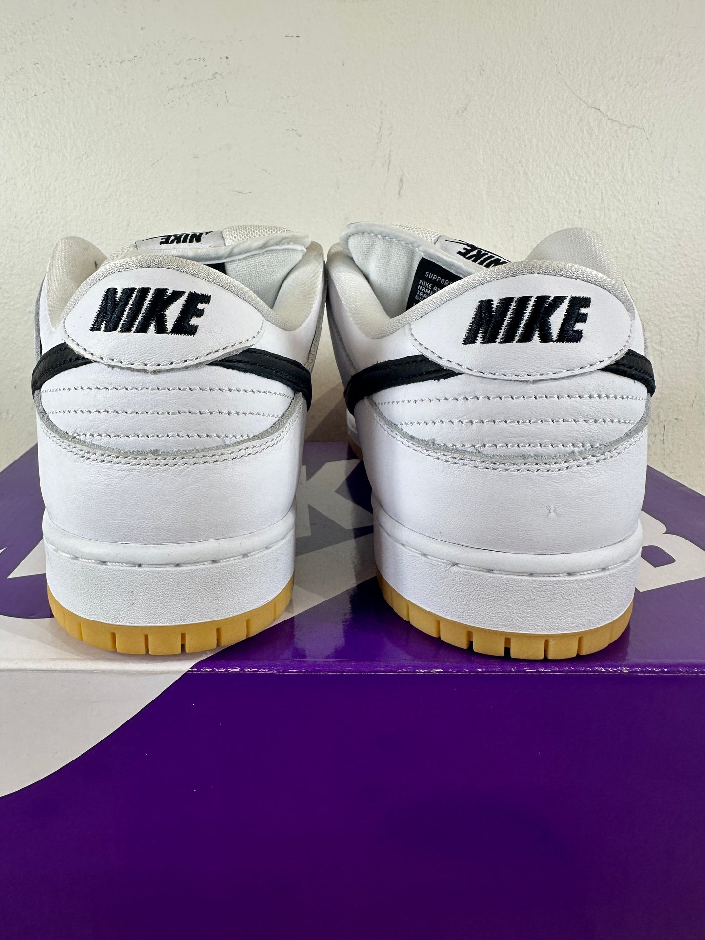 Nike SB Dunk Low Pro White Gum Sz 13 DS