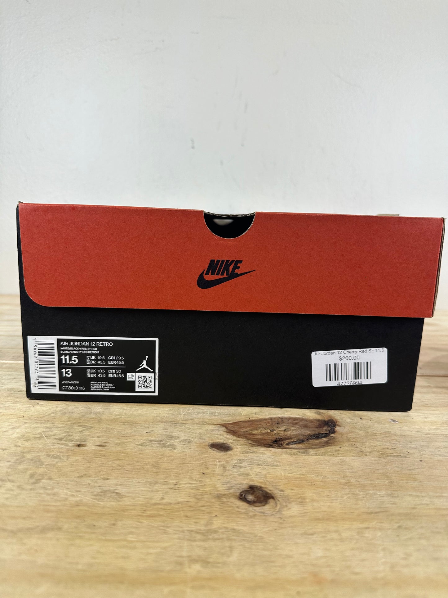 Air Jordan 12 Cherry Sz 11.5