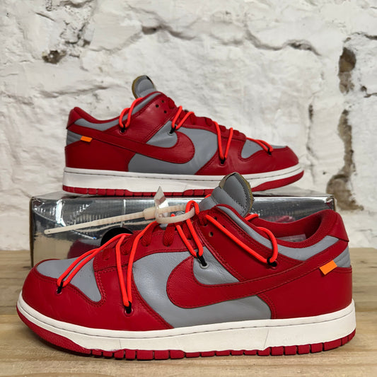 Nike Dunk Low Off-White University Red Sz 13