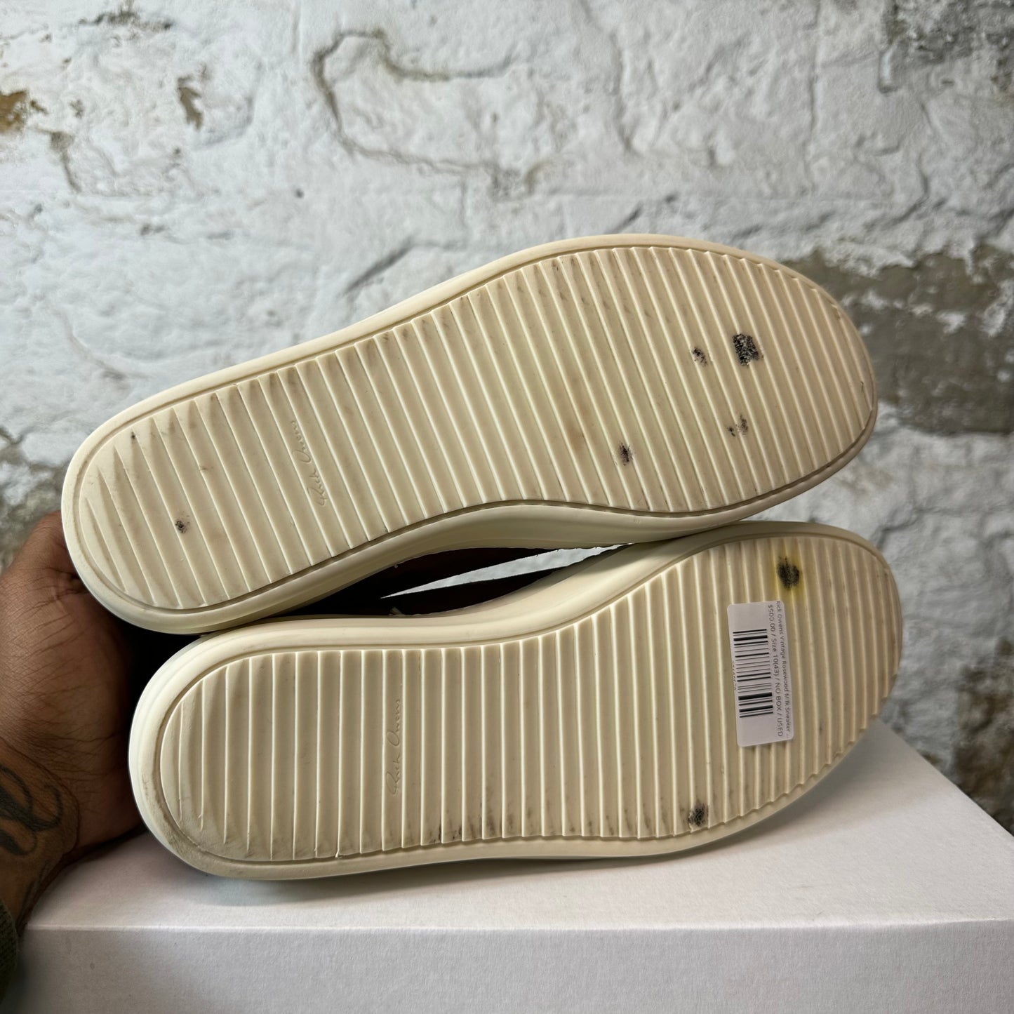 Rick Owens Vintage Rosewood Milk Sneaker Sz 10 (43)