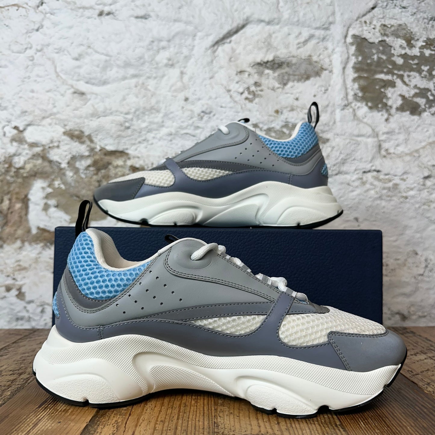 Dior B22 Blue Gray White Sneaker Sz 8 (41)