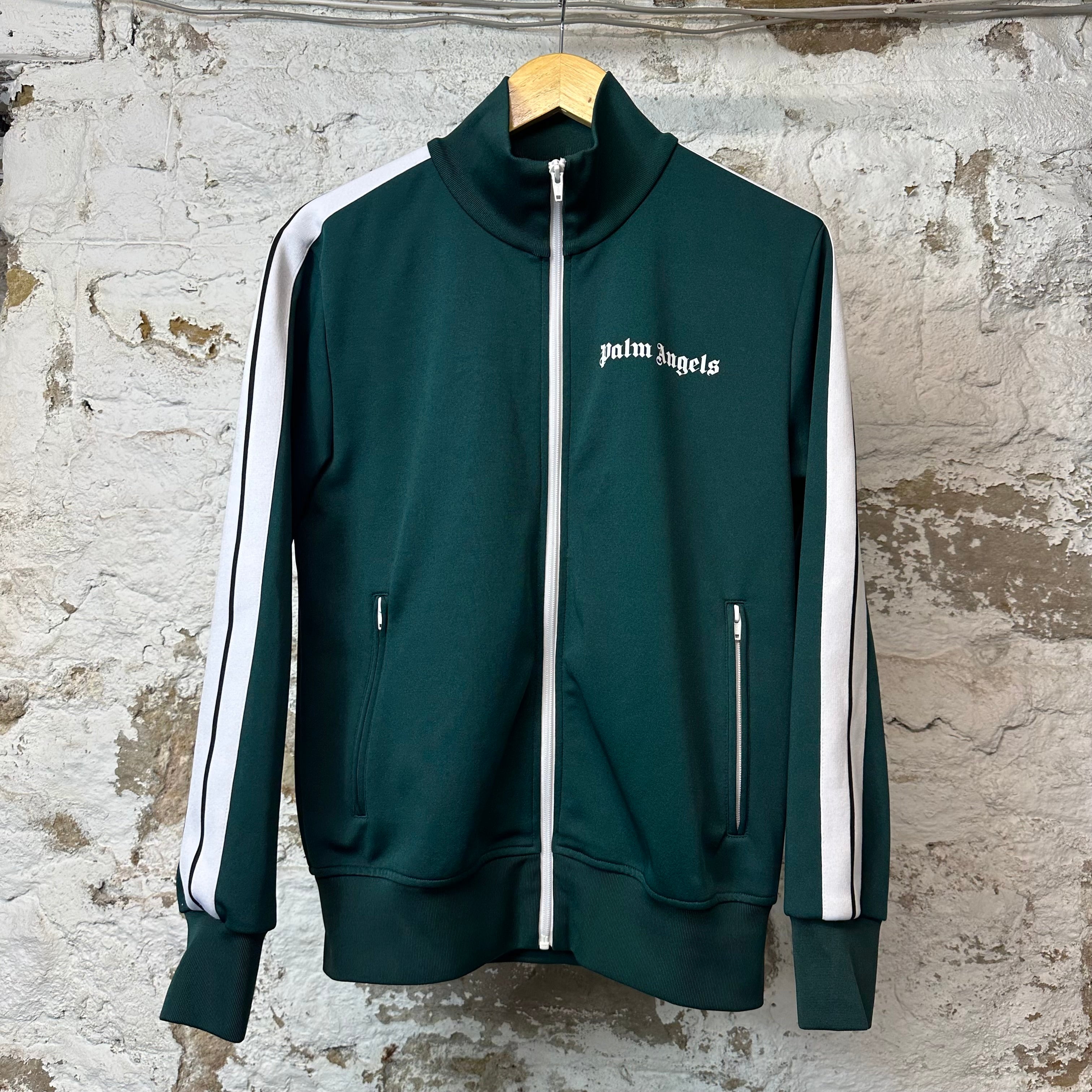 Palm Angels Dark Green Track Jacket Sz M