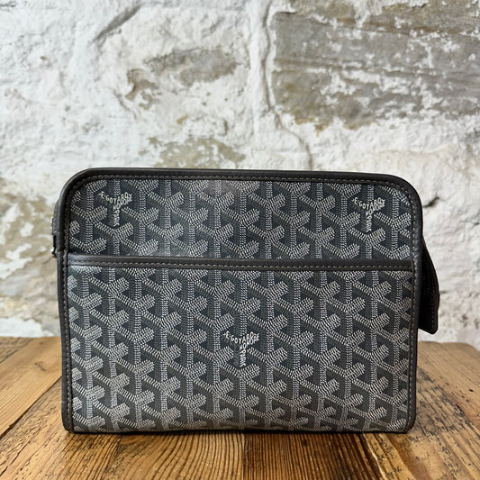 Goyard Jouvence Grey Monogram Toiletry Bag