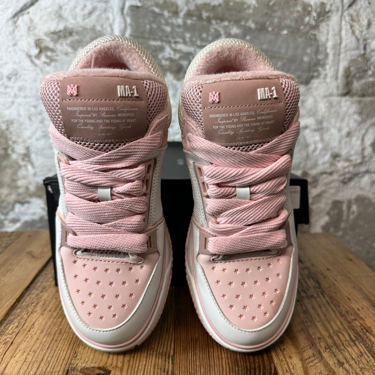 Amiri MA-1 Pink White Sneaker Sz 6.5 (39)