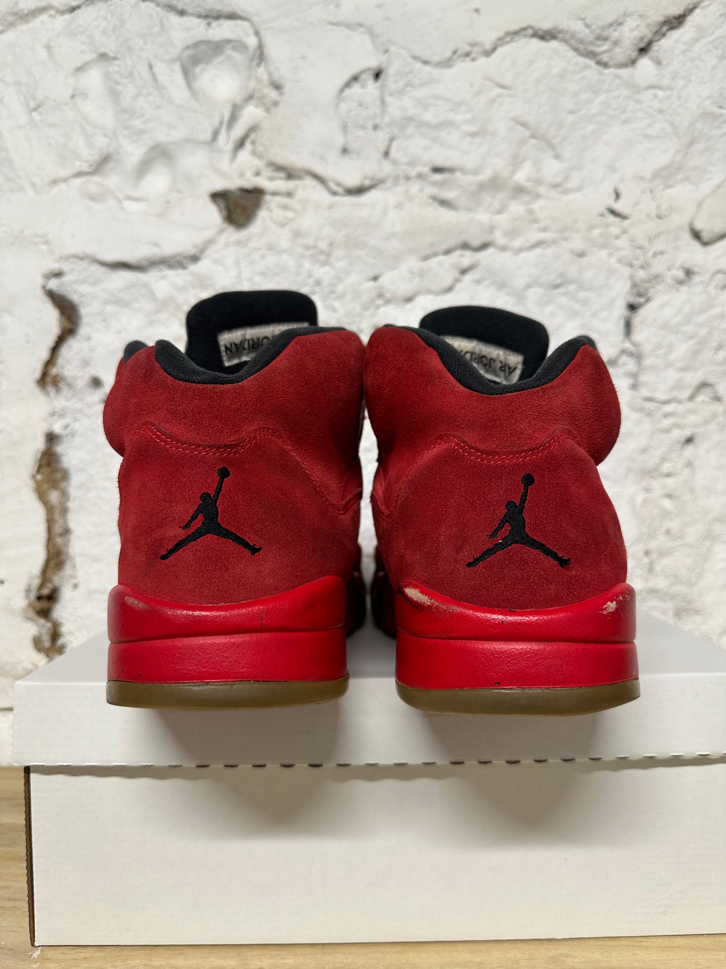 Air Jordan 5 Red Suede Sz 14