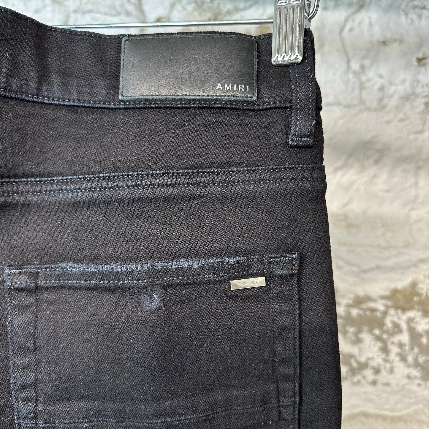 Amiri Blue Tie Dye Spell Black Denim Jeans Sz 32