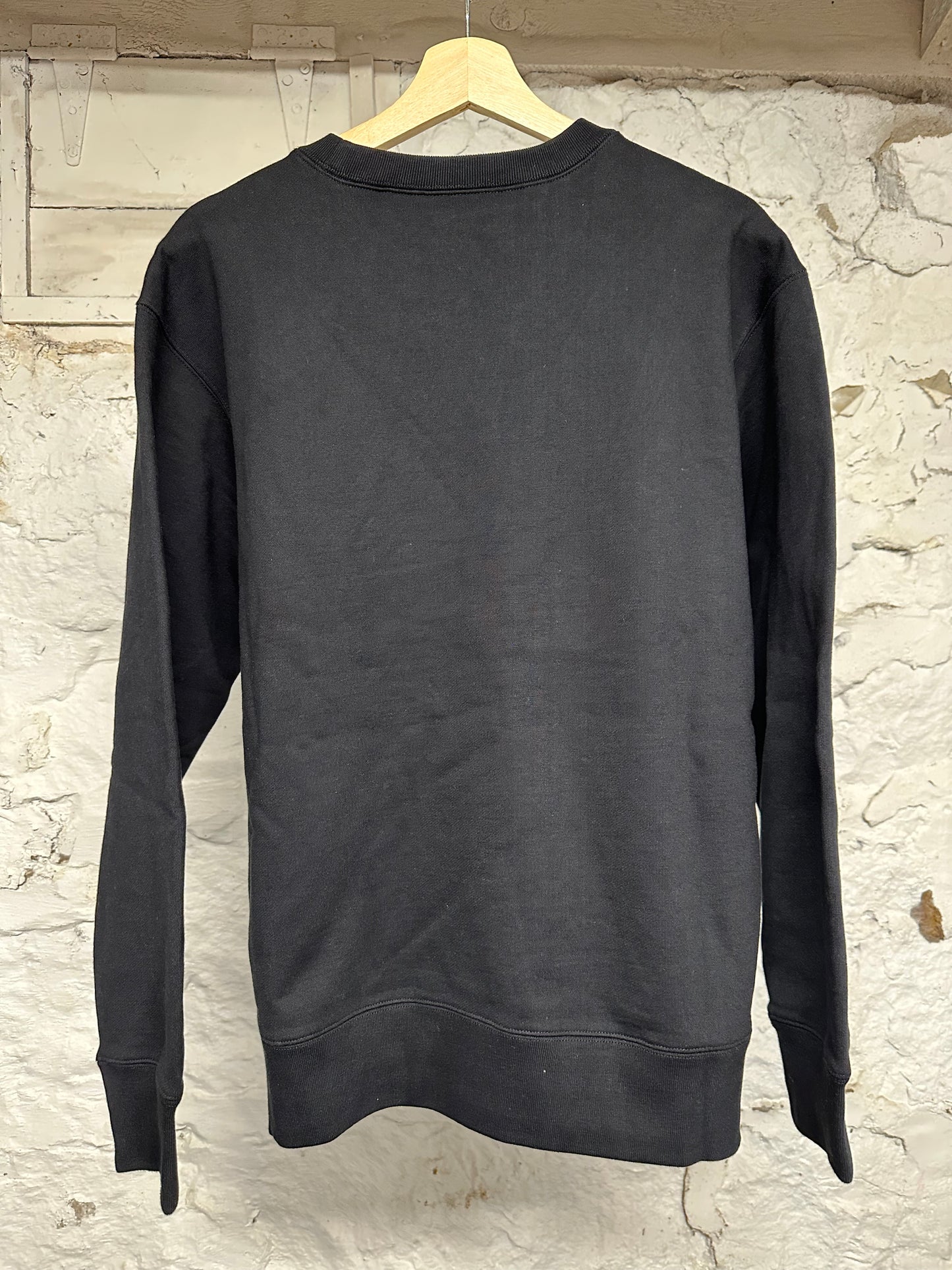 Supreme Black Red Box Logo Crewneck Sz S