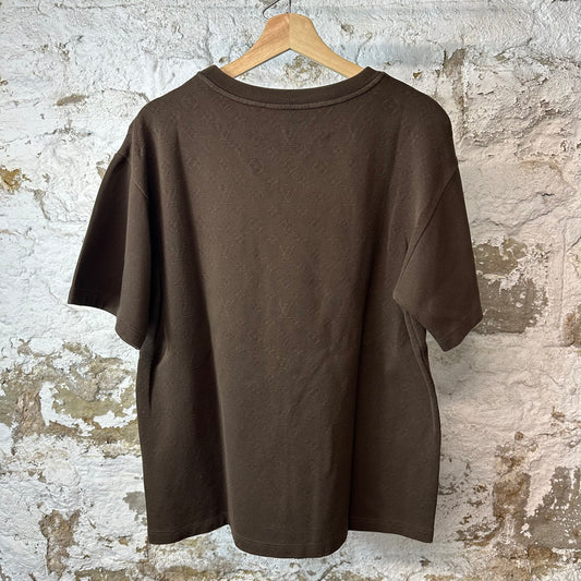 Louis Vuitton Brown Monogram Pocket T-Shirt Sz XL