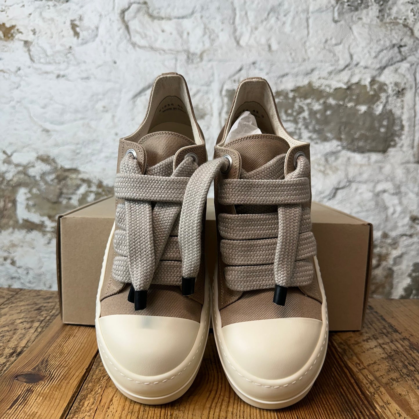 Rick Owens Jumbo Lace Flesh Milk Sneaker DS
