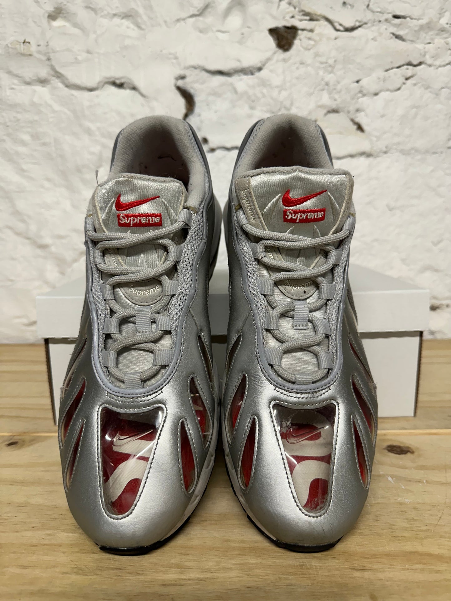 Nike Air Max 96 Supreme Silver Sz 12