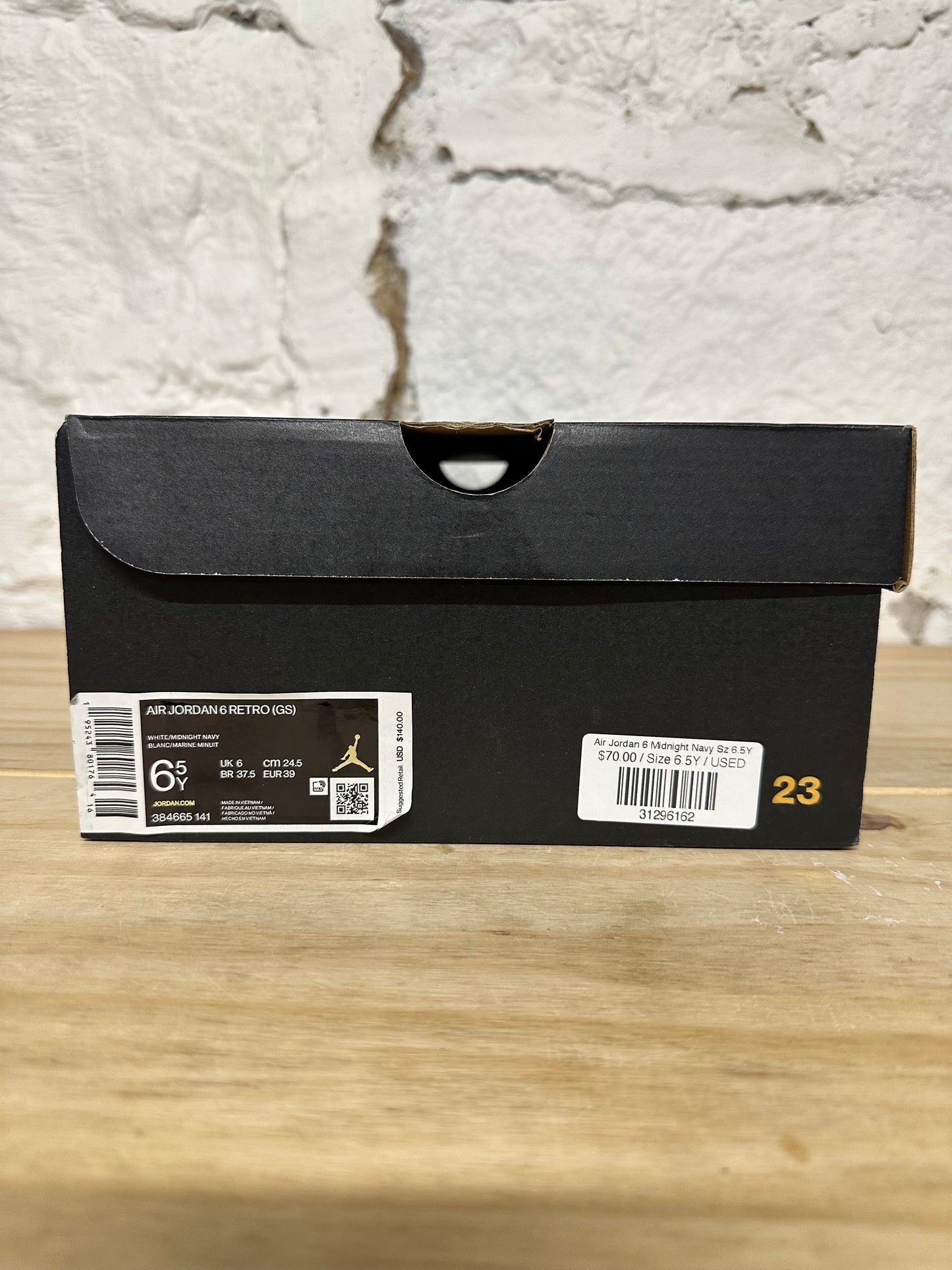 Air Jordan 6 Midnight Navy Sz 6.5Y