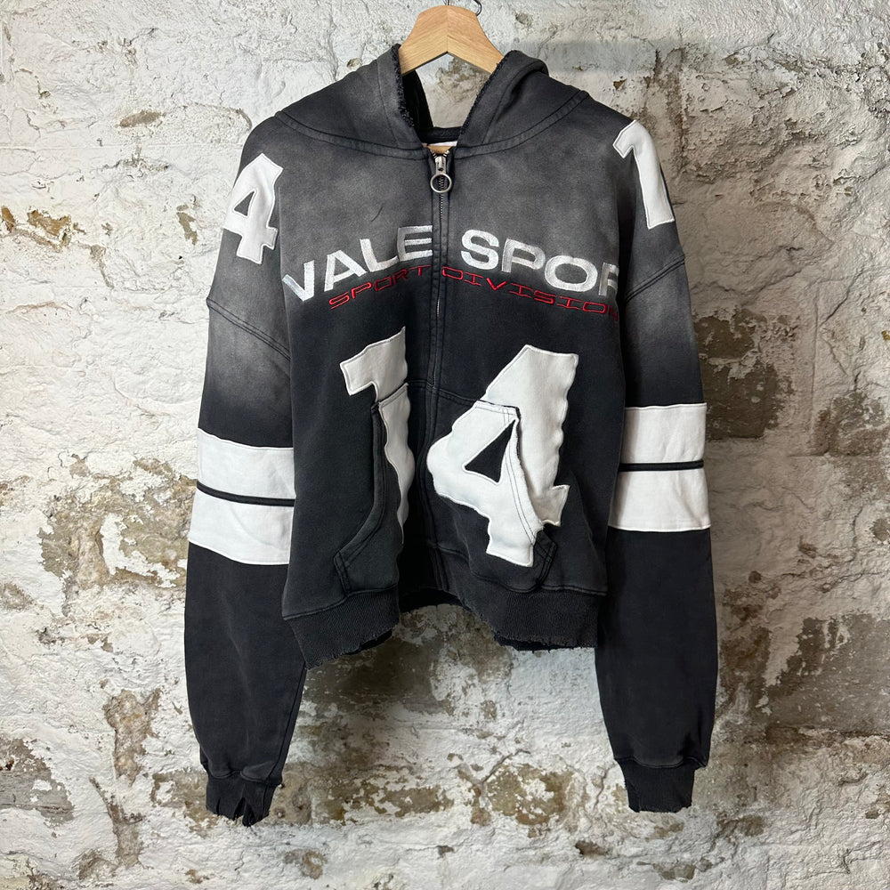 Vale Jerzee Zip Up Black Hoodie