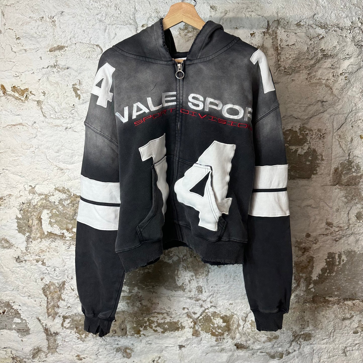 Vale Jerzee Zip Up Black Hoodie