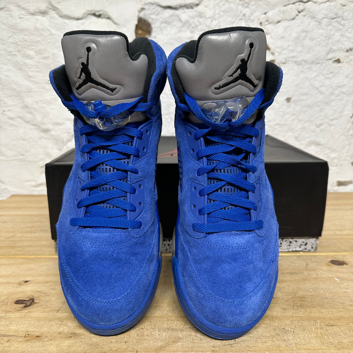 Air Jordan 5 Blue Suede Sz 13