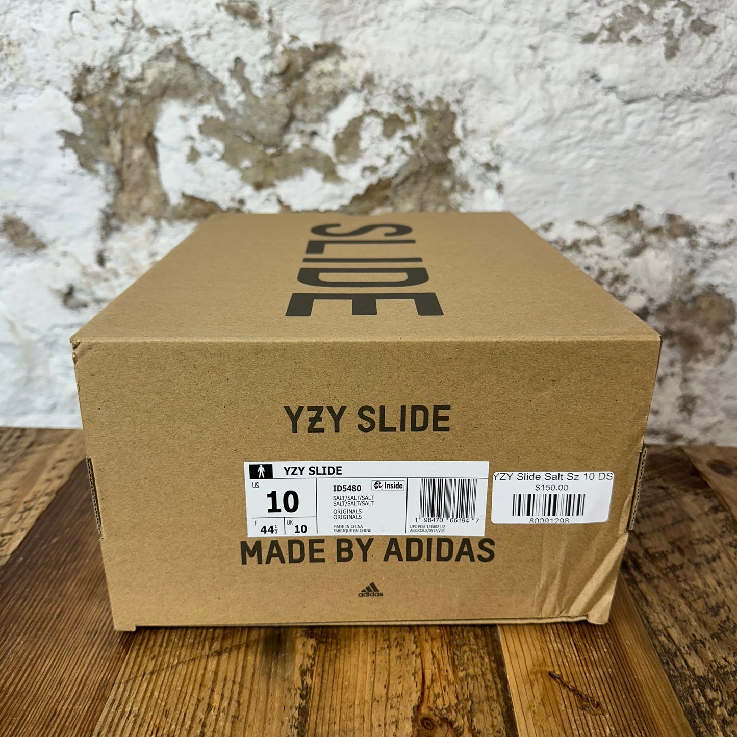 YZY Slide Salt Sz 10 DS