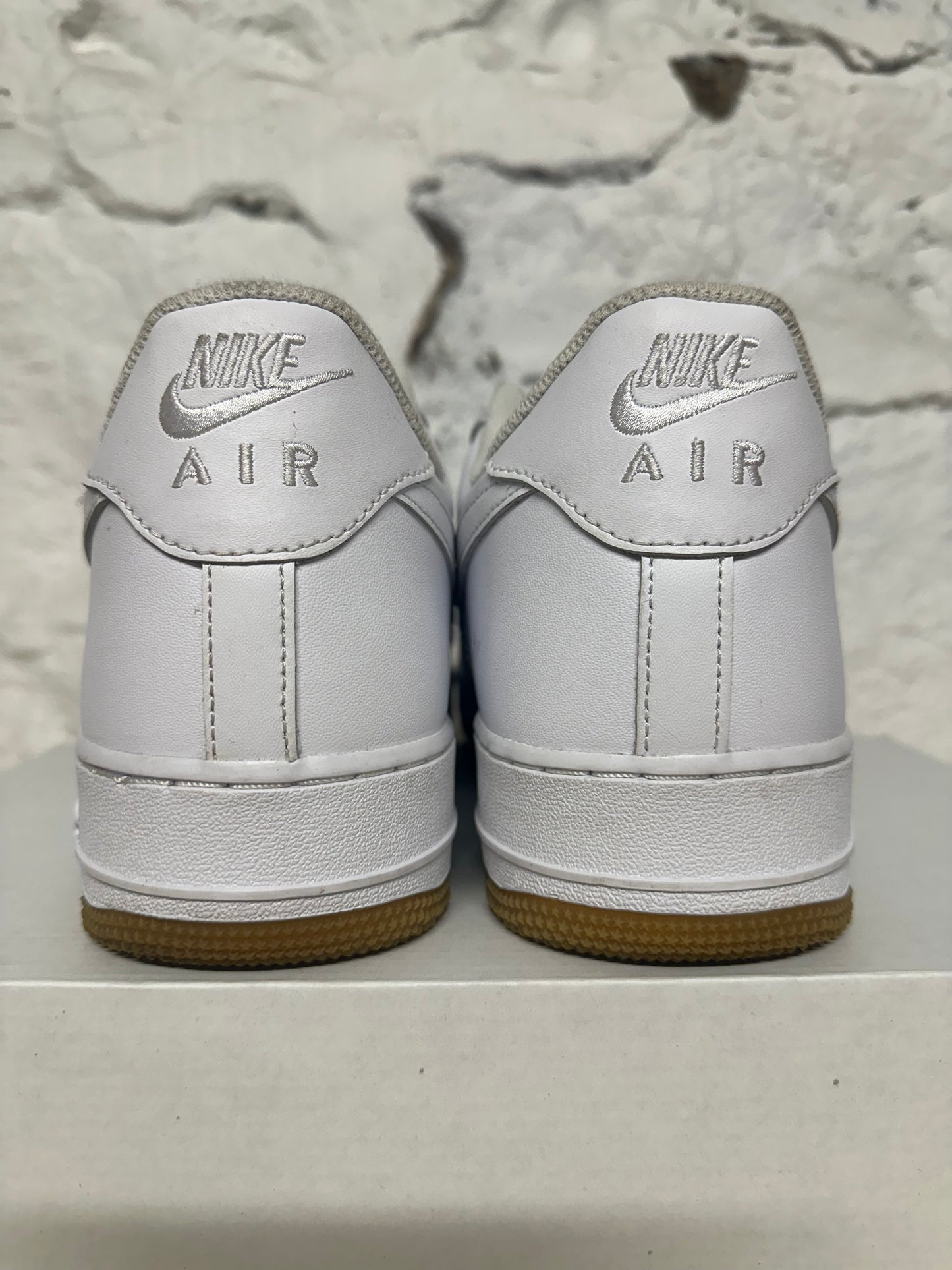 Nike Air Force 1 Low White Gum Sz 14