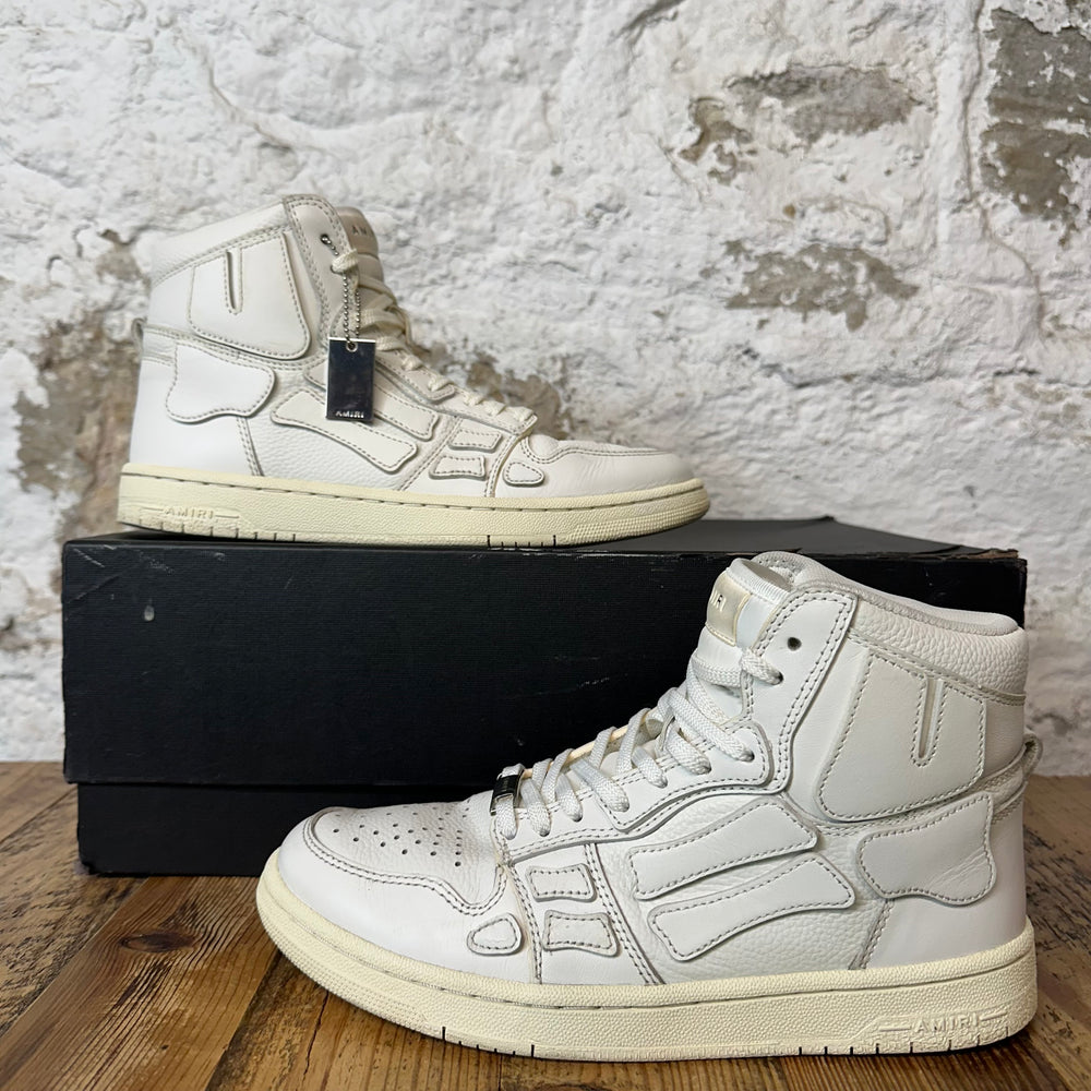Amiri High Skeleton Triple White Sneaker Sz 7 (40)