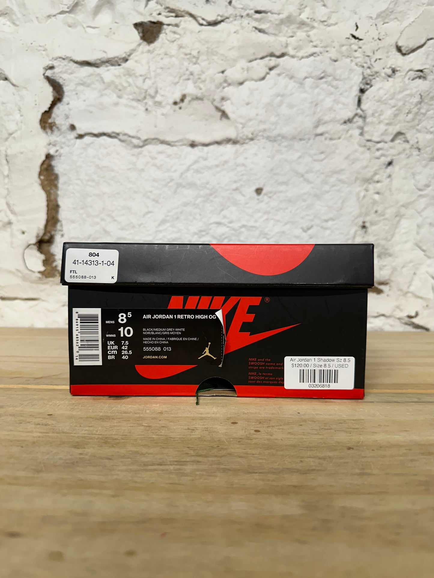 Air Jordan 1 High Shadow Sz 8.5