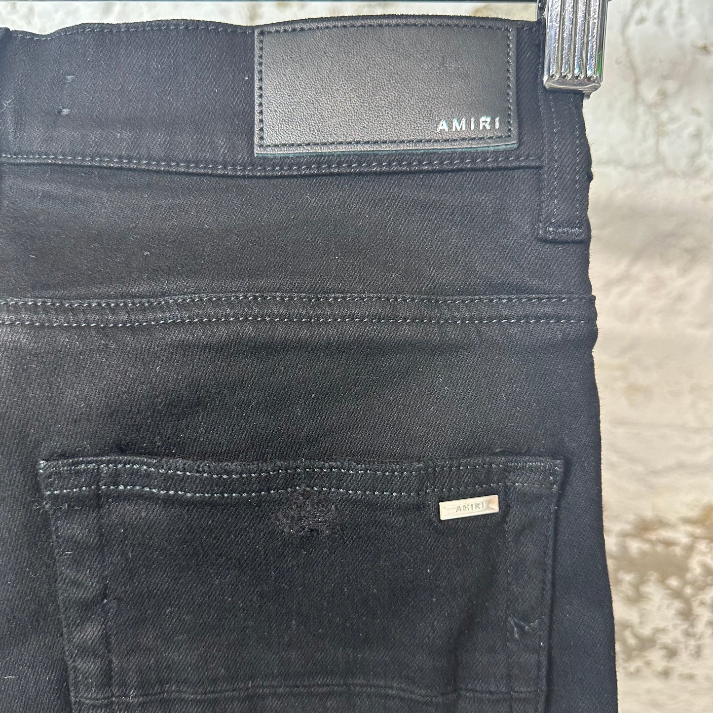 Amiri Core Logo Tie Dye Black Denim Jeans