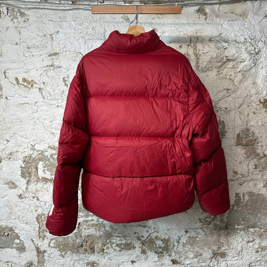 Amiri Cream Bone Puffer Jacket Red Sz M