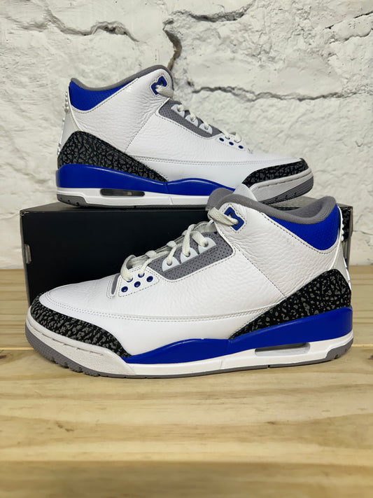 Air Jordan 3 Racer Blue Sz 10