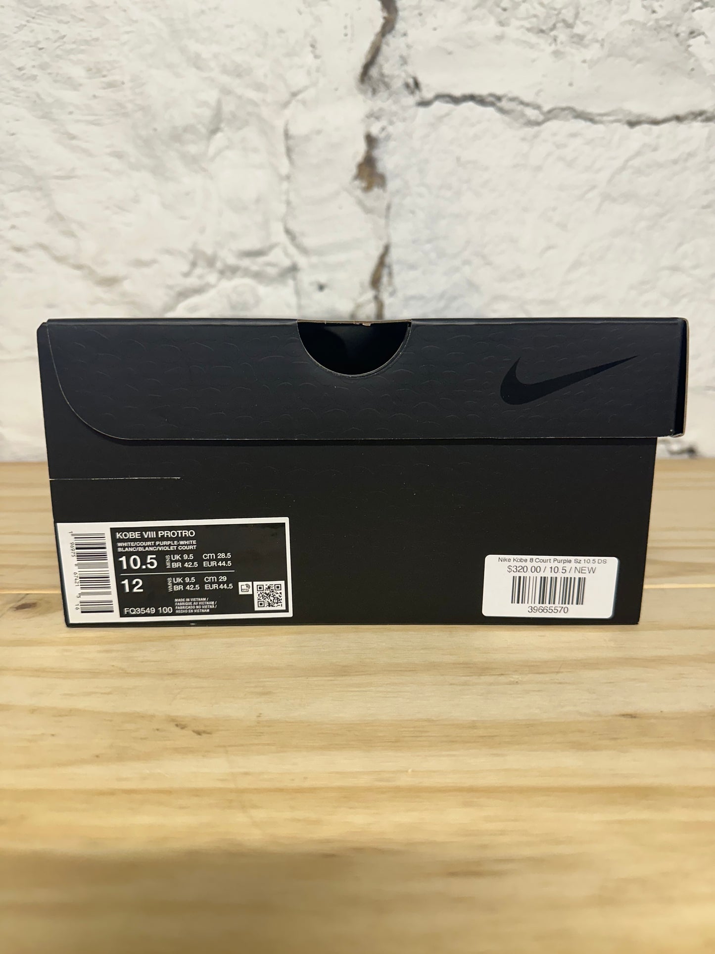 Nike Kobe 8 Protro Court Purple Sz 10.5 DS