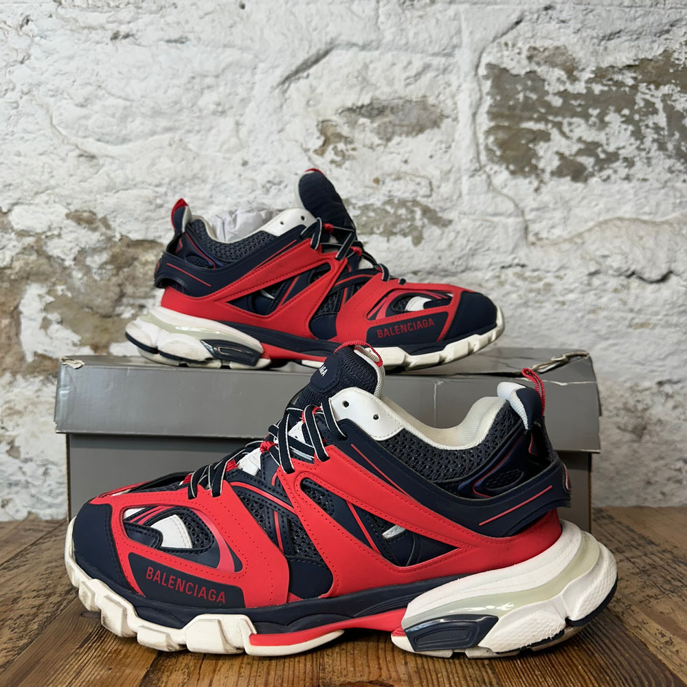 Balenciaga Track Runner Red Navy LED Sneaker Sz 10 (43)