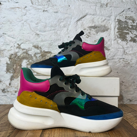 Alexander Mcqueen Multicolor Black Nappa Joey Sneaker Sz 11 (44)