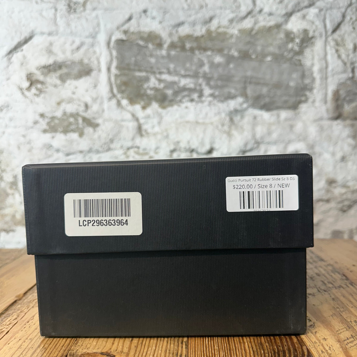 Gucci Pursuit 72 Rubber Slide Sz 8 DS