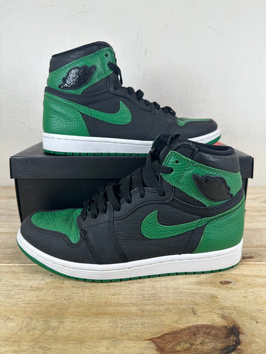 Air Jordan 1 High Pine Green Black Sz 8