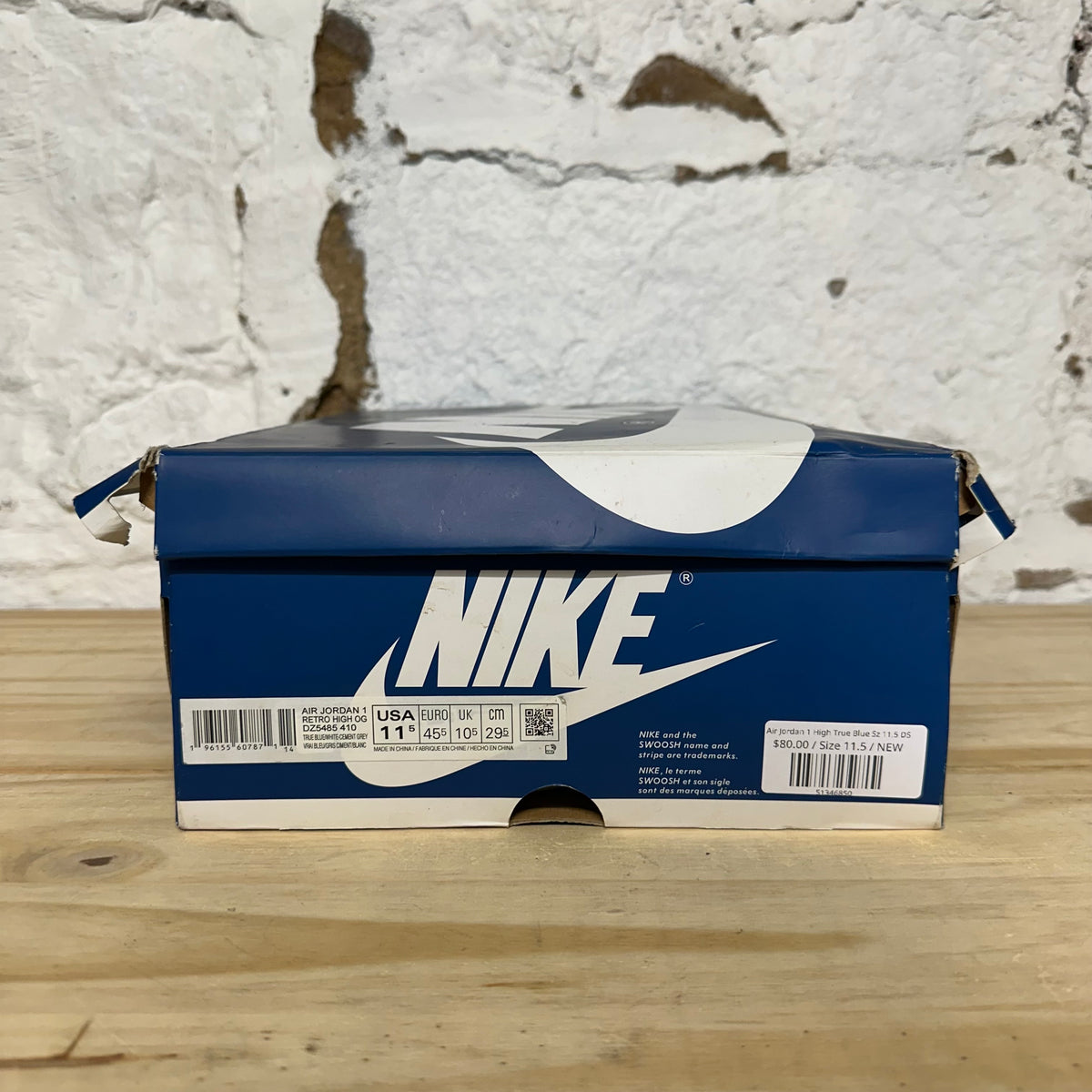 Air Jordan 1 High True Blue Sz 11.5 DS