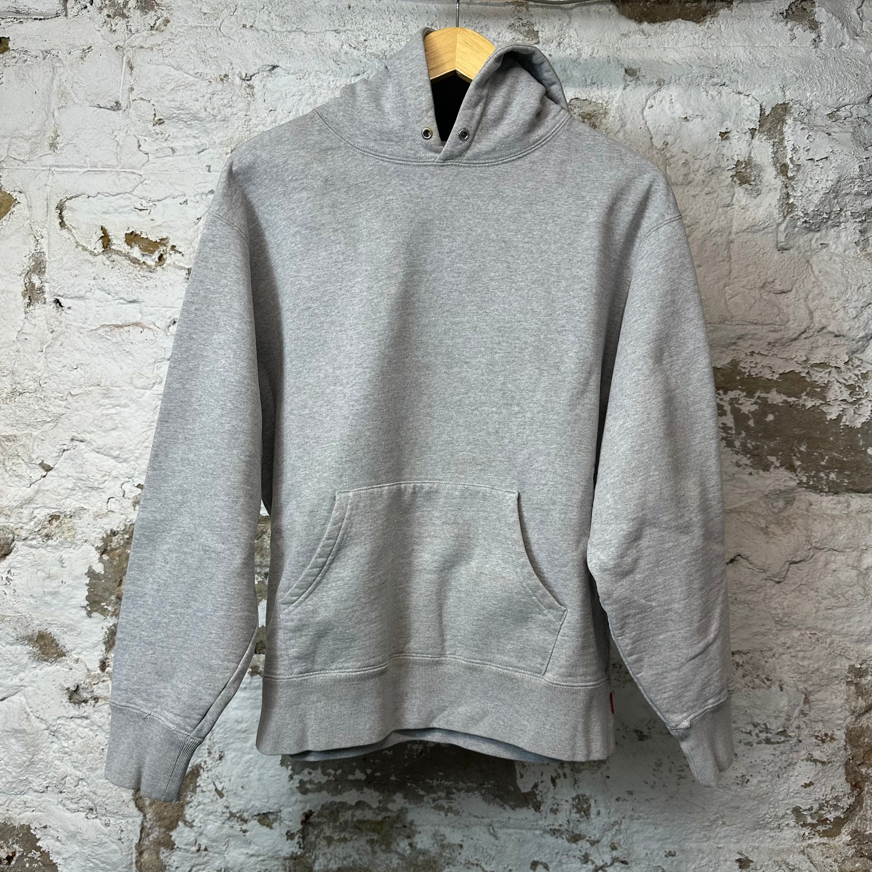 Supreme White Satin Spell Hoodie Gray Sz S