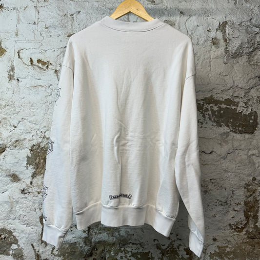 Chrome Hearts Deadly Doll Crewneck White Sz L