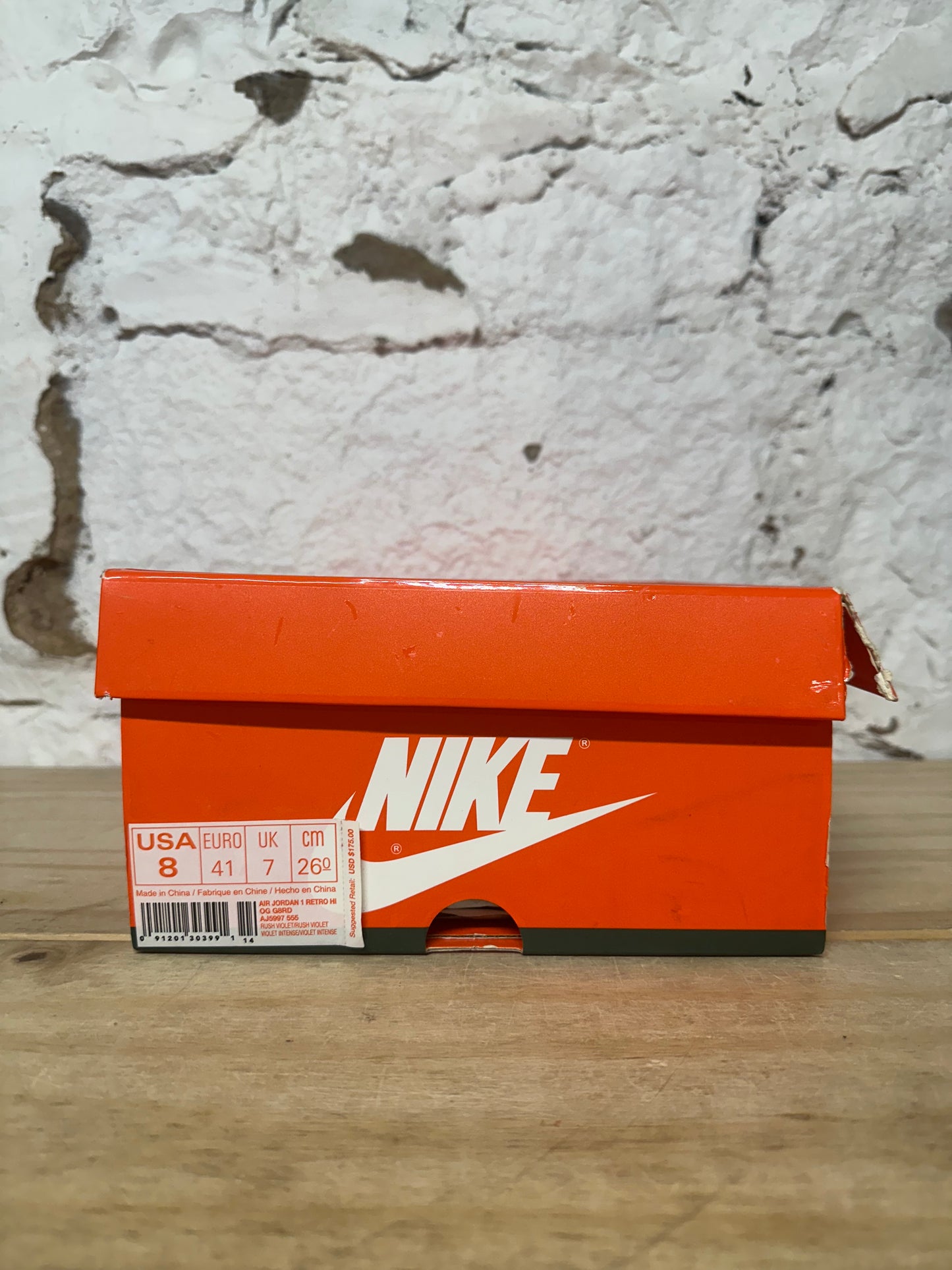 Air Jordan 1 Gatorade Rush Violet Sz 8