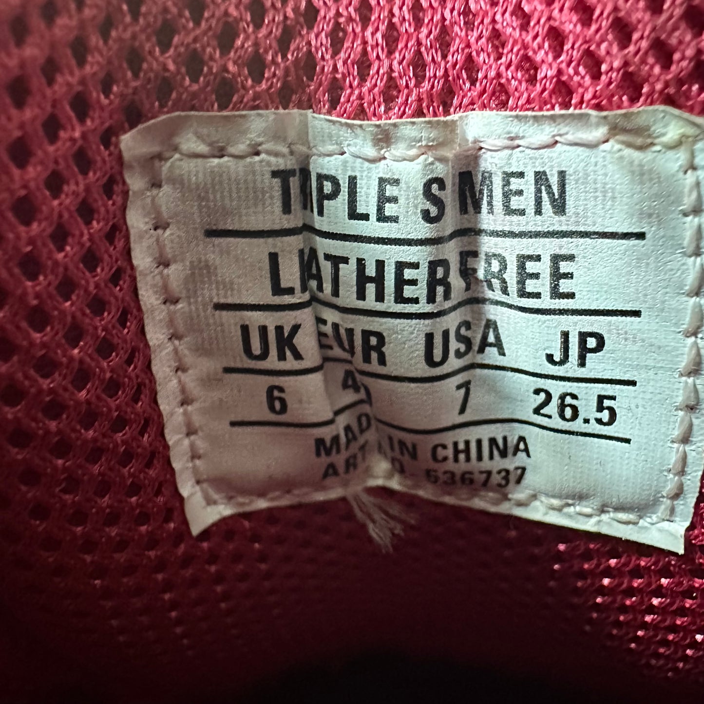 Balenciaga Triple S Red Dyed Sneaker Sz 7 (40)