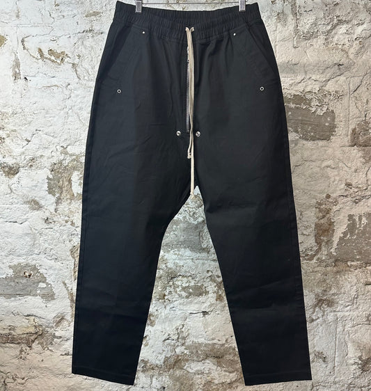 Rick Owens Canvas Bela Pants Black Sz L (52)