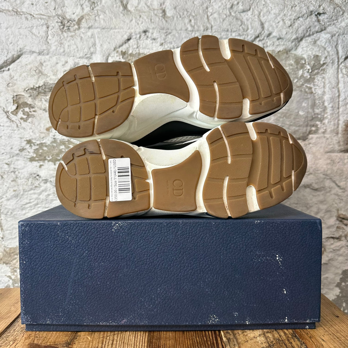 Dior B22 White Black Grey Sneaker Sz 11 (44)