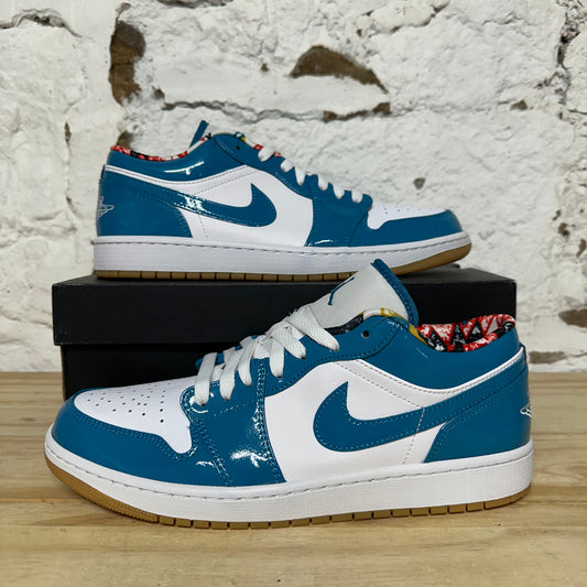 Air Jordan 1 Low Barcelona Cyber Teal Sz 10.5 DS