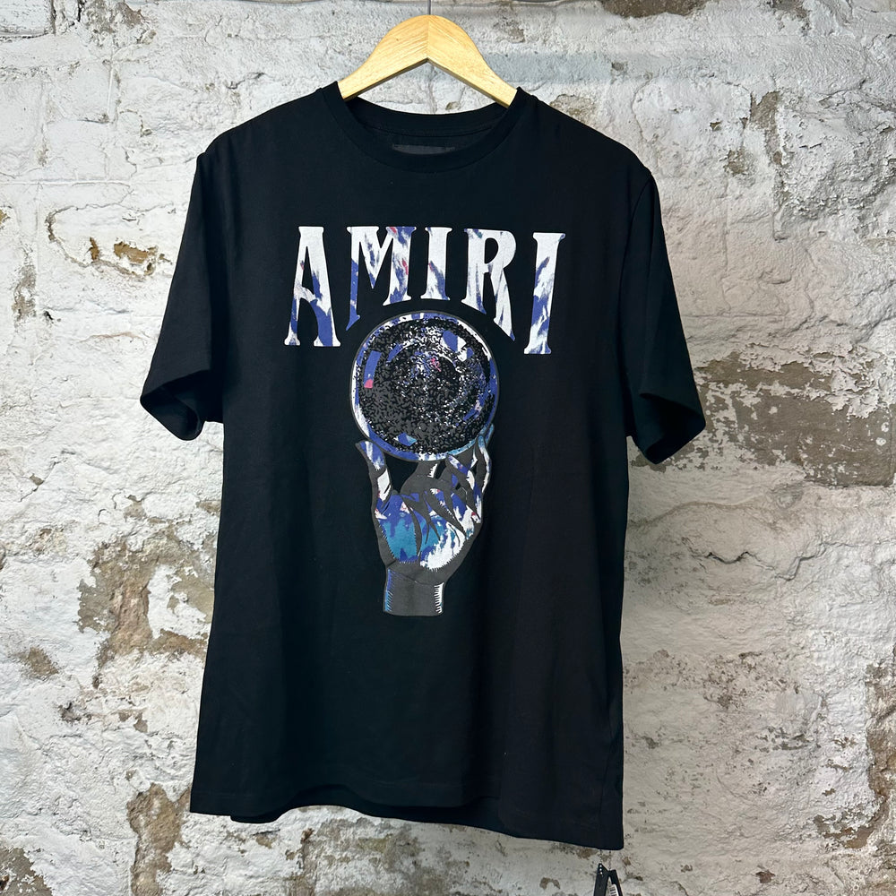 Amiri Hand Globe T-shirt Black Sz M