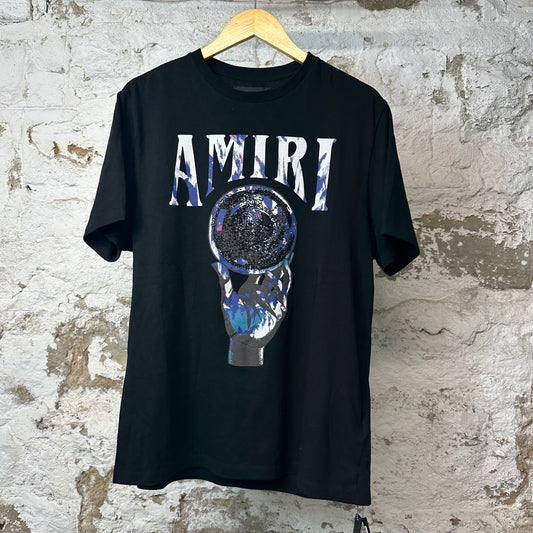 Amiri Hand Globe T-shirt Black Sz M