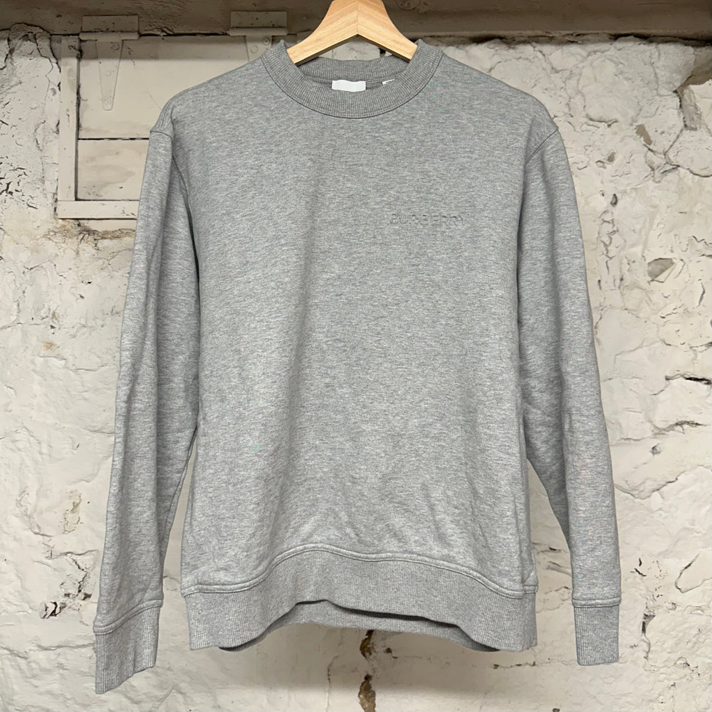 Burberry Spellout Crewneck Grey Sz S
