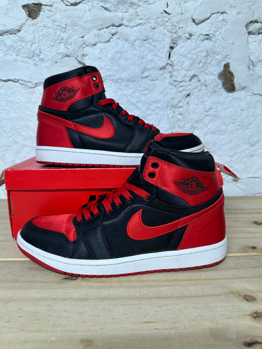Air Jordan 1 High Satin Bred Sz 10.5 (12W)