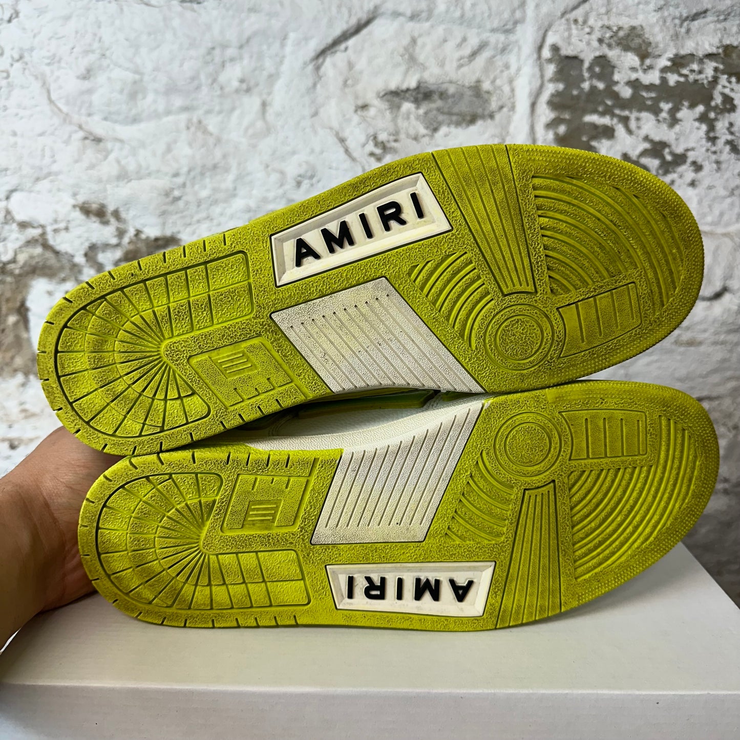 Amiri Neon Skeleton White Low Sneaker Sz 12 (45) No Box