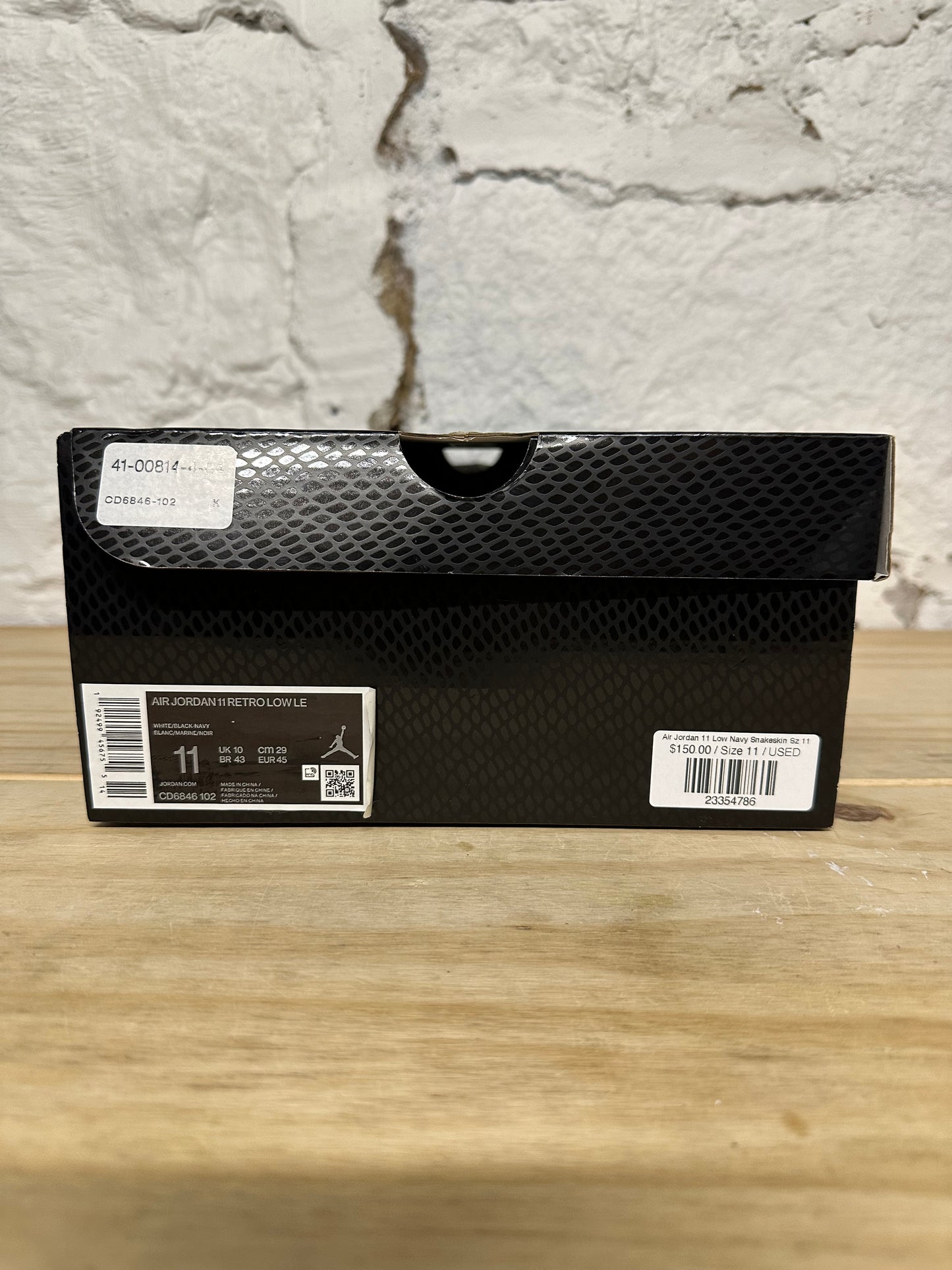 Air Jordan 11 Low Navy Snakeskin Sz 11