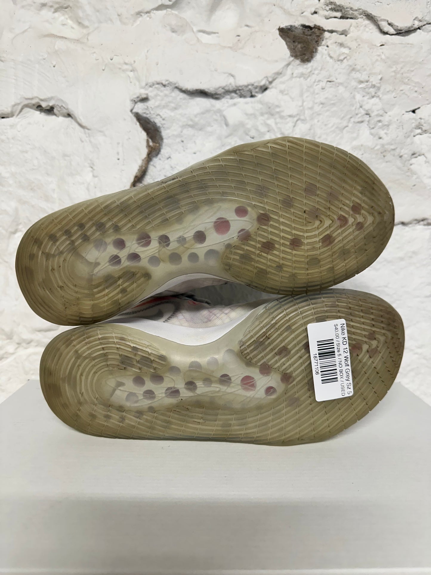 Nike KD 12 Wolf Grey Sz 5