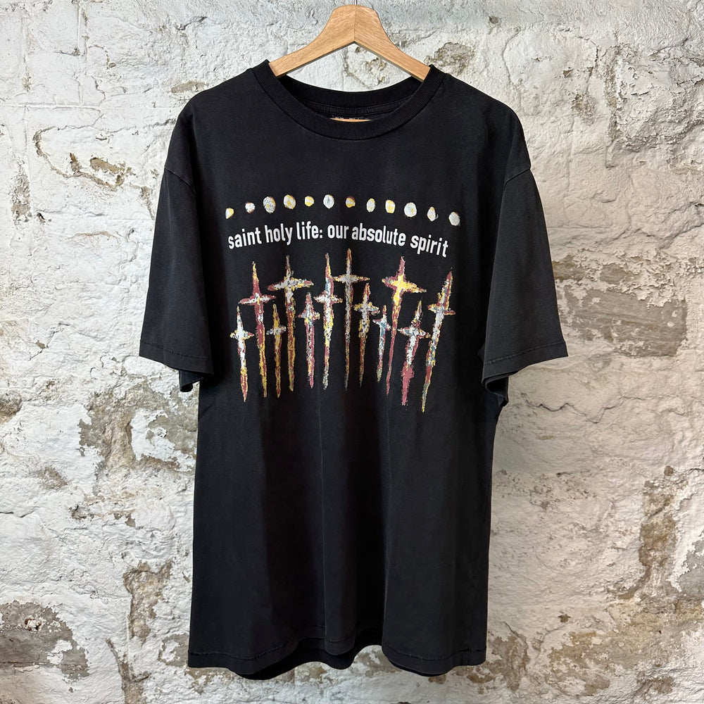 Saint Michael God T-shirt Black Sz L