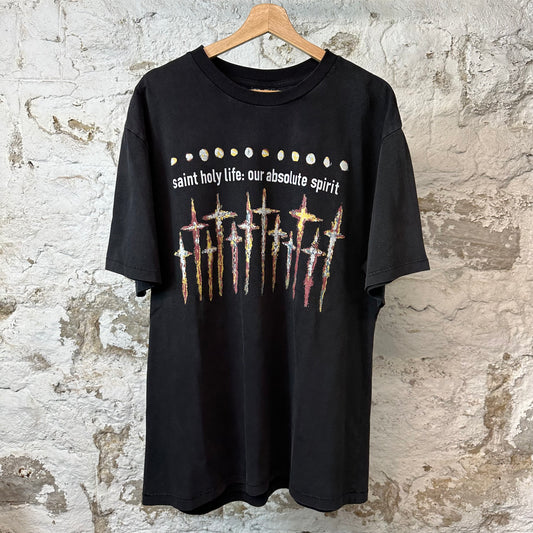 Saint Michael God T-shirt Black Sz L