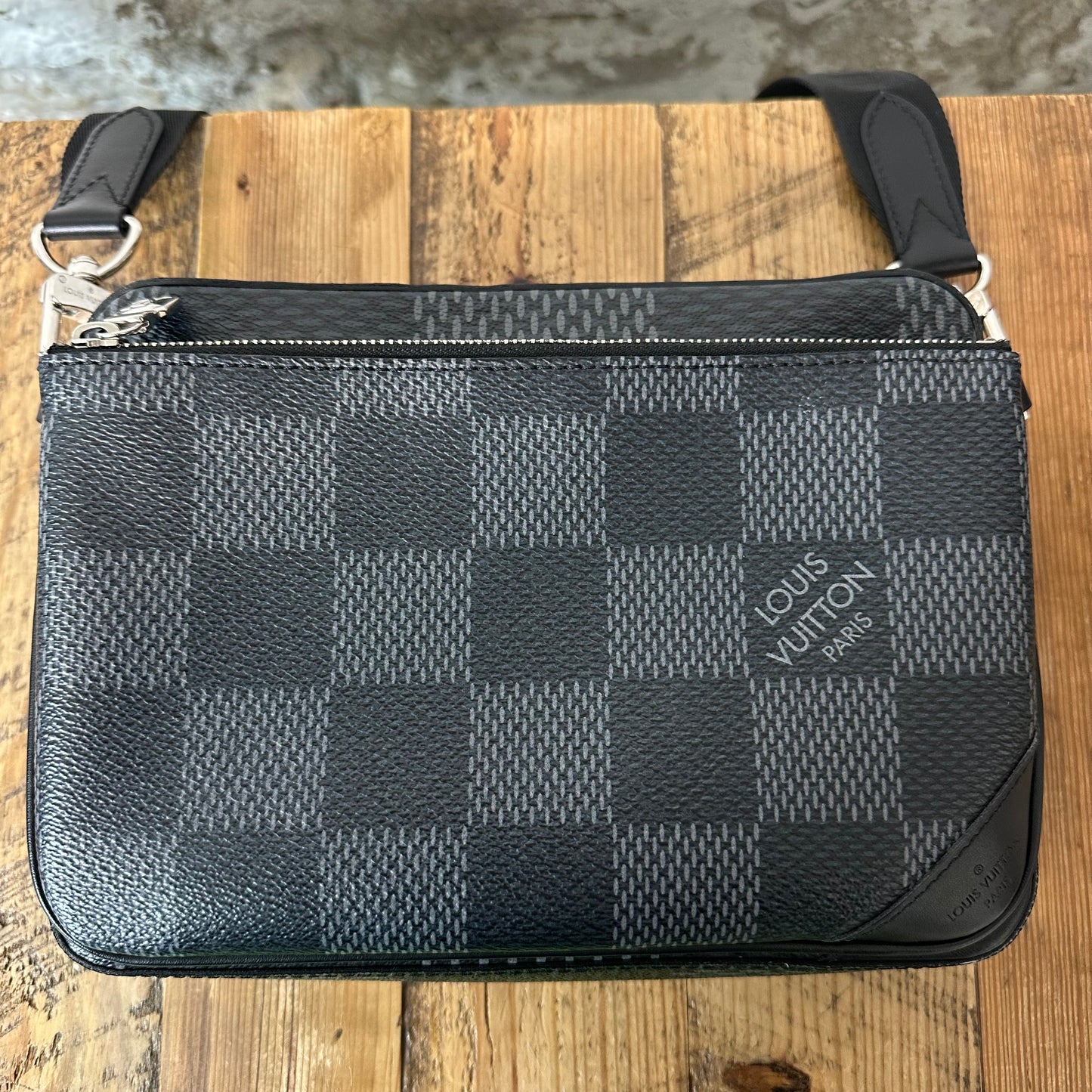 Louis Vuitton Trio Graphite Messenger Bag