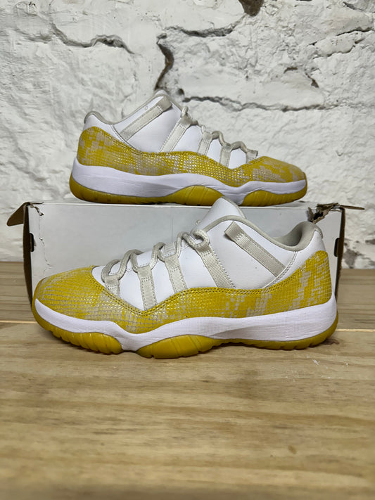 Air Jordan 11 Low Yellow Snakeskin Sz 8.5 (10W)