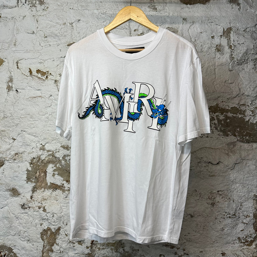 Amiri Dragon Spell T-shirt White Sz M